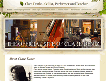 Tablet Screenshot of claredeniz.com